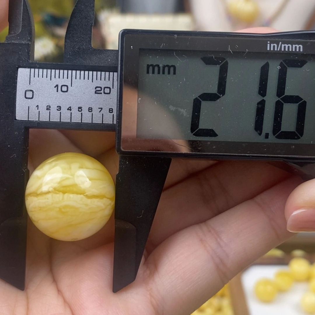 未镶嵌琥珀裸石蜜蜡圆珠