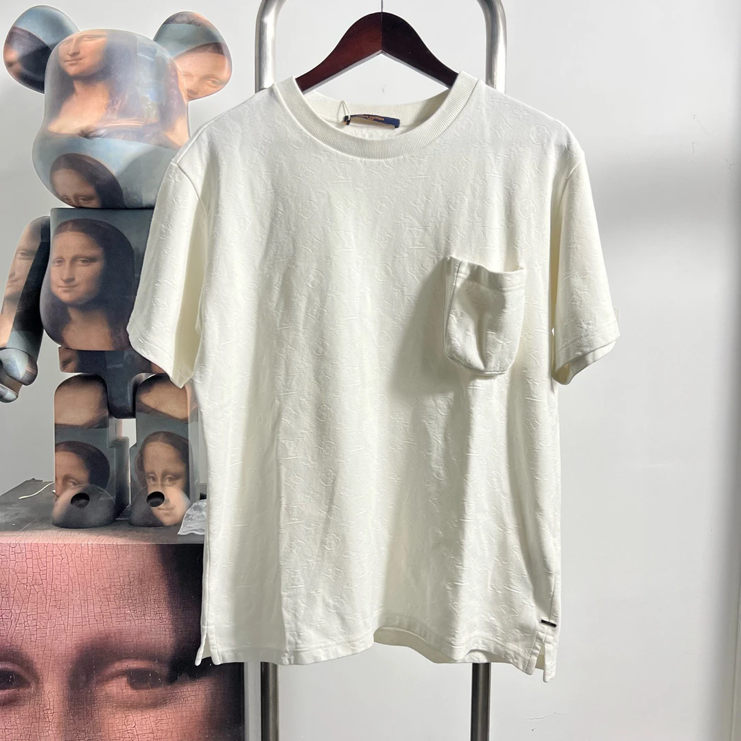 99新 LouisVuitton/路易威登 口袋满印短袖 P2431 L 衣长67胸围54