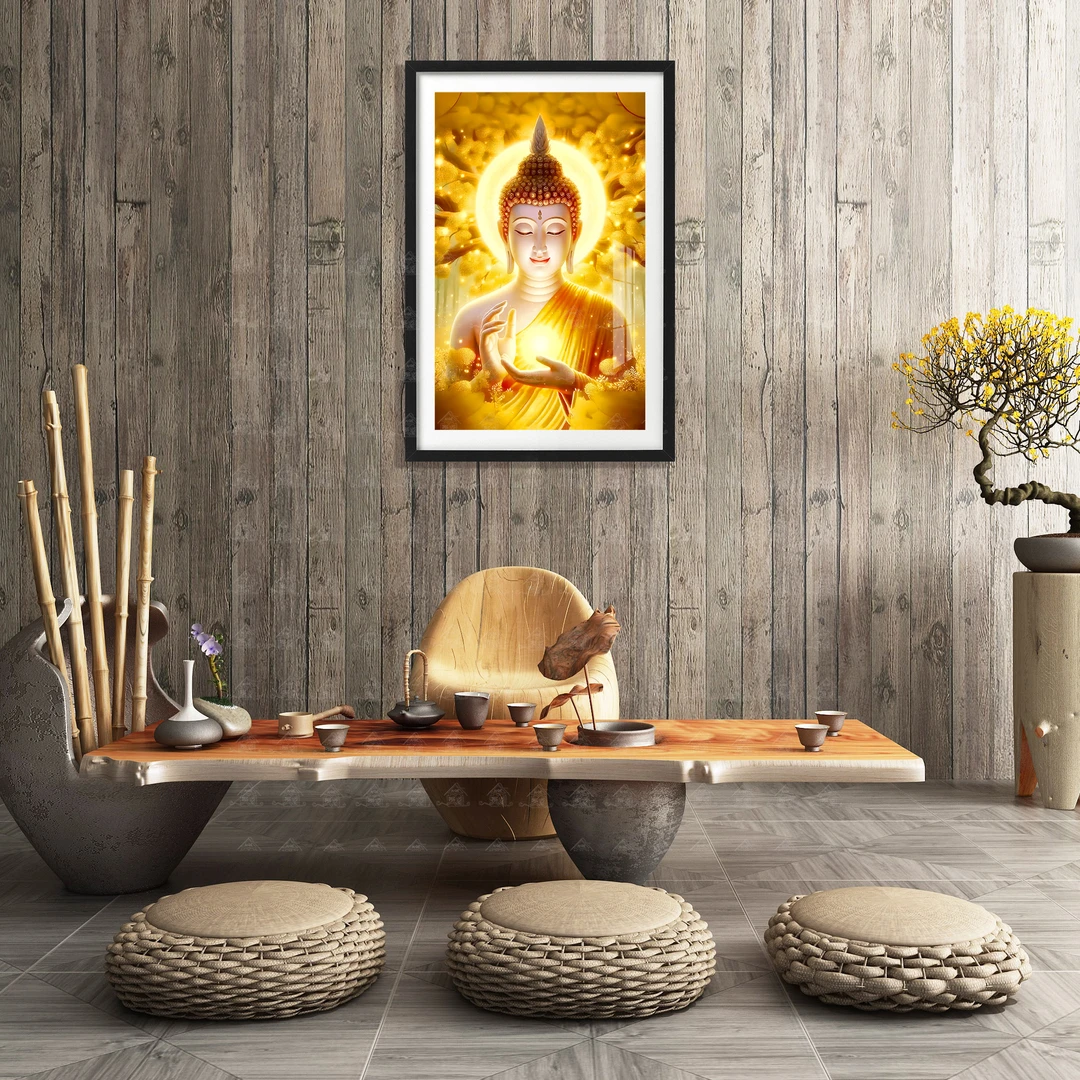 【进口棉布】爱阁十字绣黄金如来佛祖新款佛像客厅卧室手工线绣