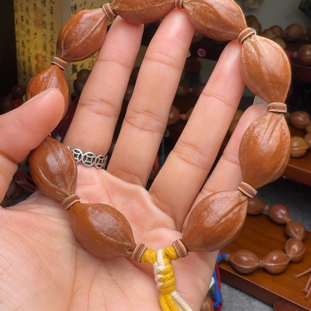 橄榄核手串17/29小尺寸 老核原皮 梅林铁核