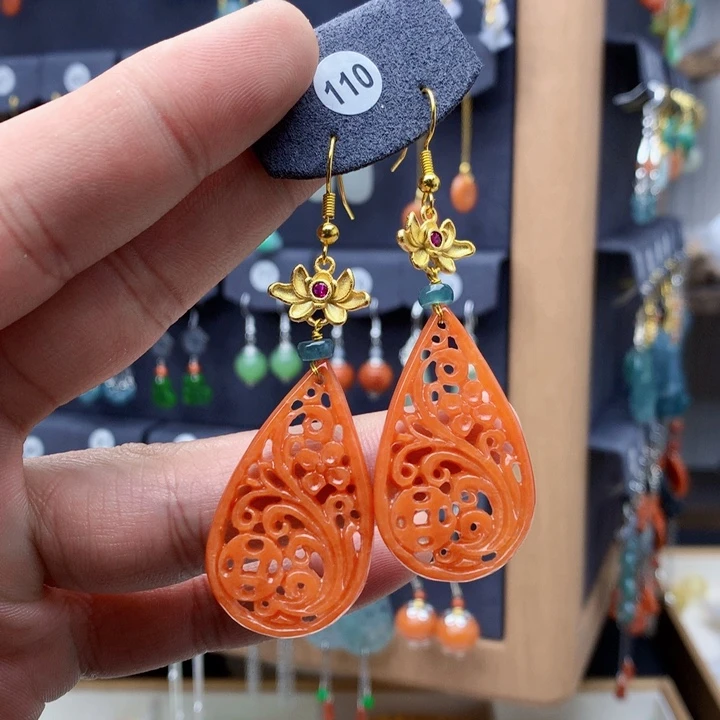 未镶嵌翡翠耳饰耳饰