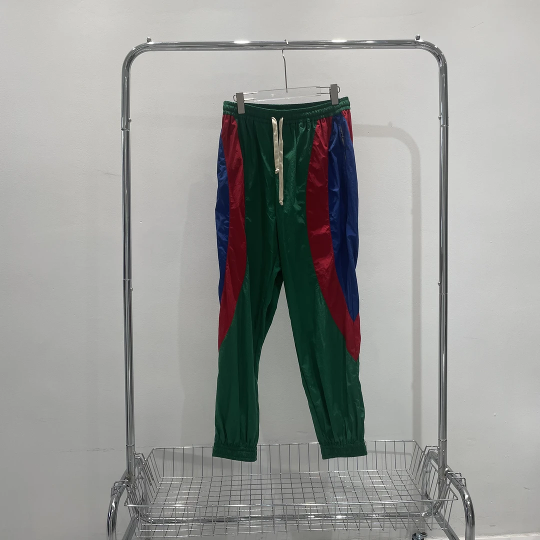 99新 GUCCI/古驰 拼色抽绳束脚裤 yy01047 尺码s 成色s