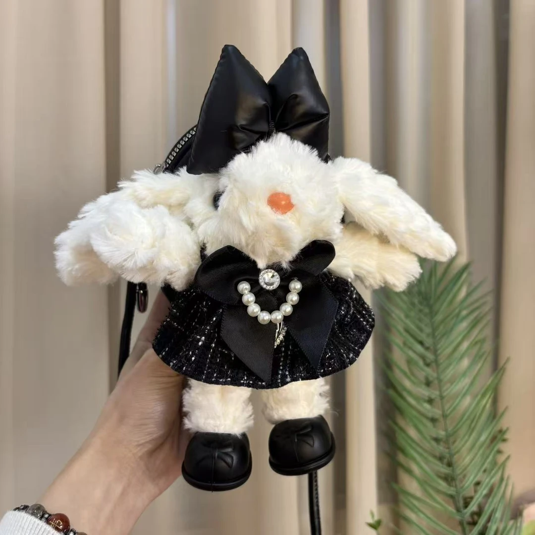 【零钱包-不含壳】小香风兔子手机背夹手机链时尚潮流通用型号