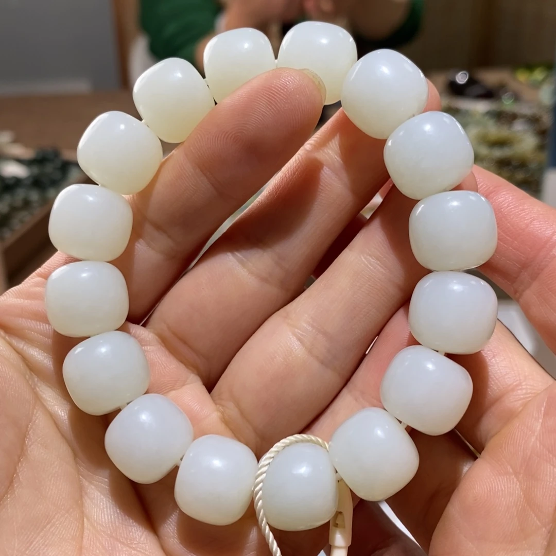 和田玉未镶嵌手链114