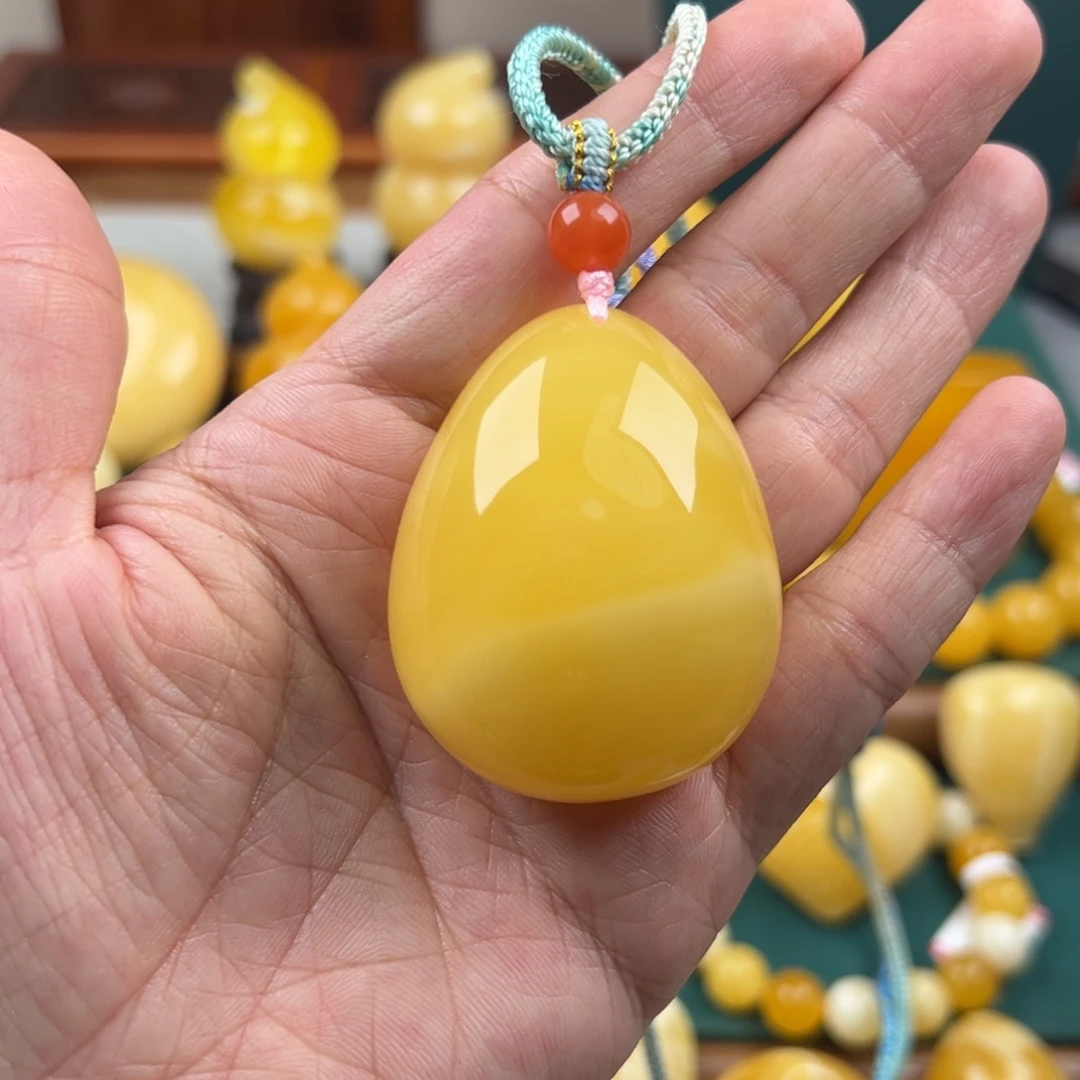 奔***↣琥珀未镶嵌颈饰纯天然琥珀蜜蜡无优化