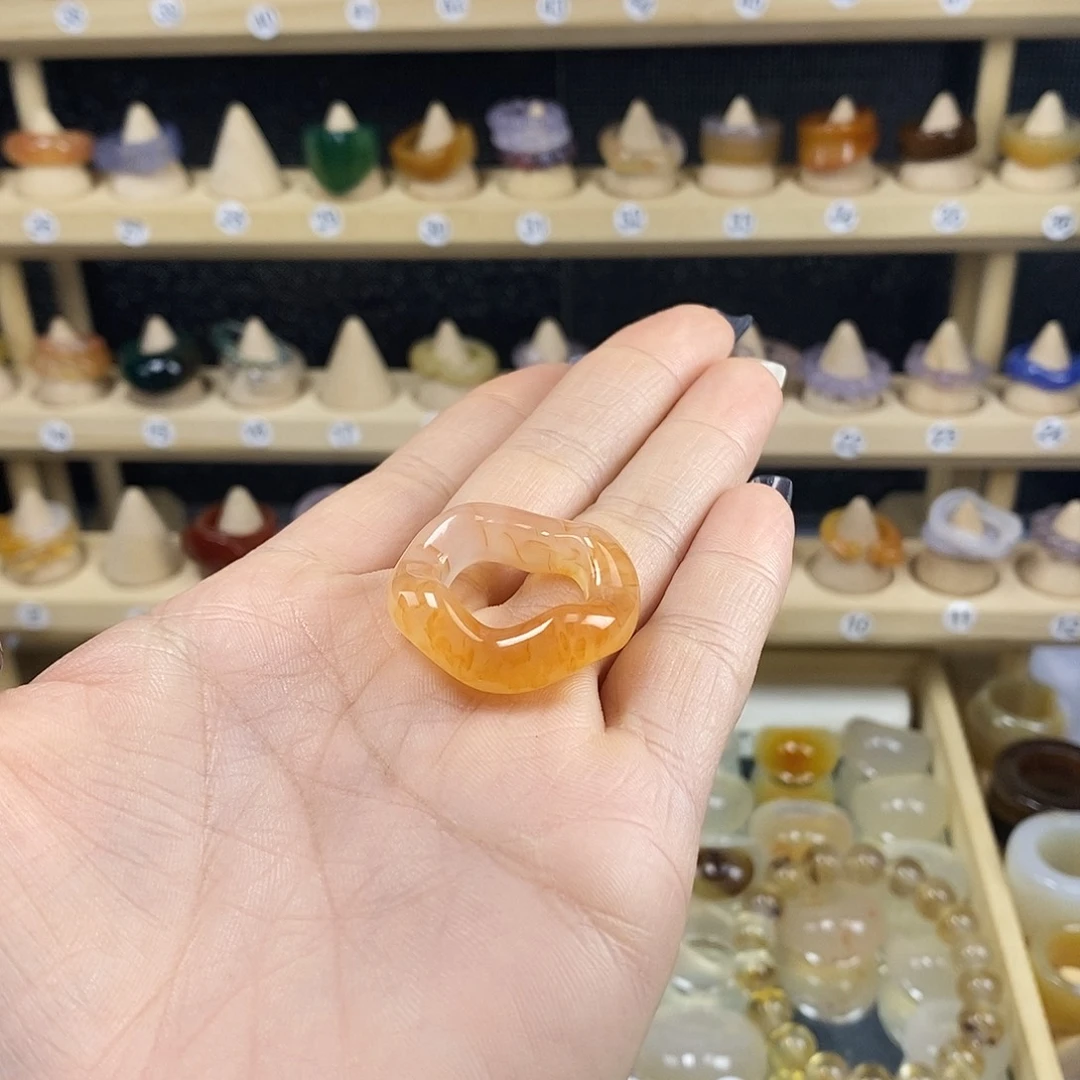 玛瑙/玉髓未镶嵌戒指