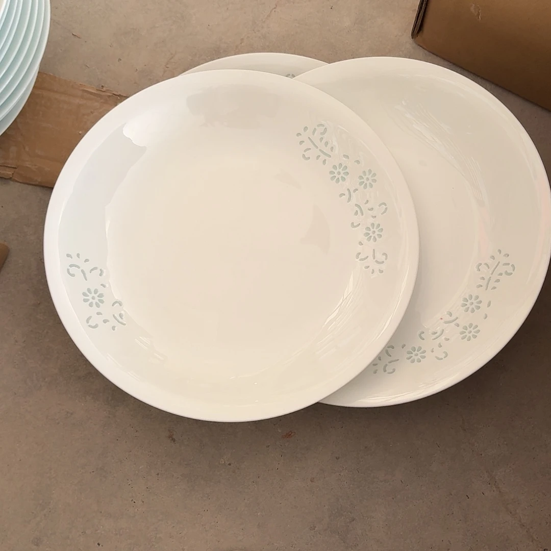 @***：景德镇10英寸大盘看图微瑕3个