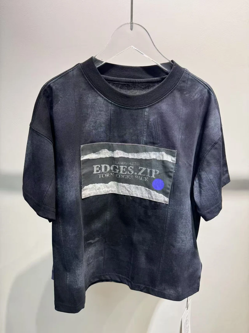 XTJ STUDIO童装 设计师款 MC 中大童 扎染渐变短袖T恤 新品