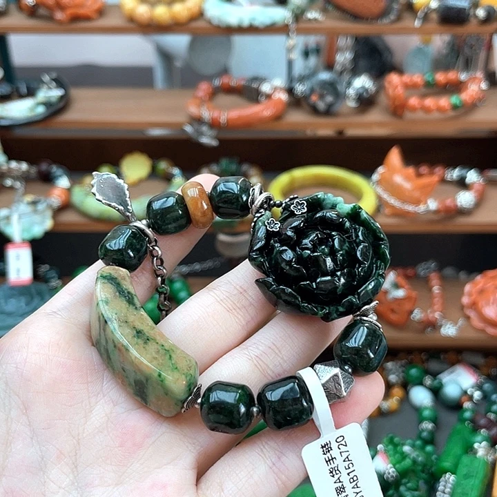 弱***～翡翠未镶嵌手链饰品