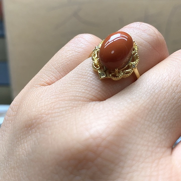 水晶水晶戒指银S925镶嵌