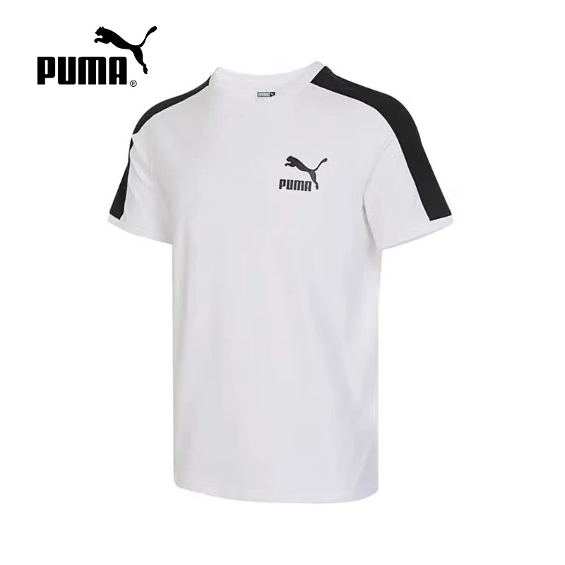 Puma彪马男T恤运动训练短袖黑色印花宽松运动圆领套装2PU62917602