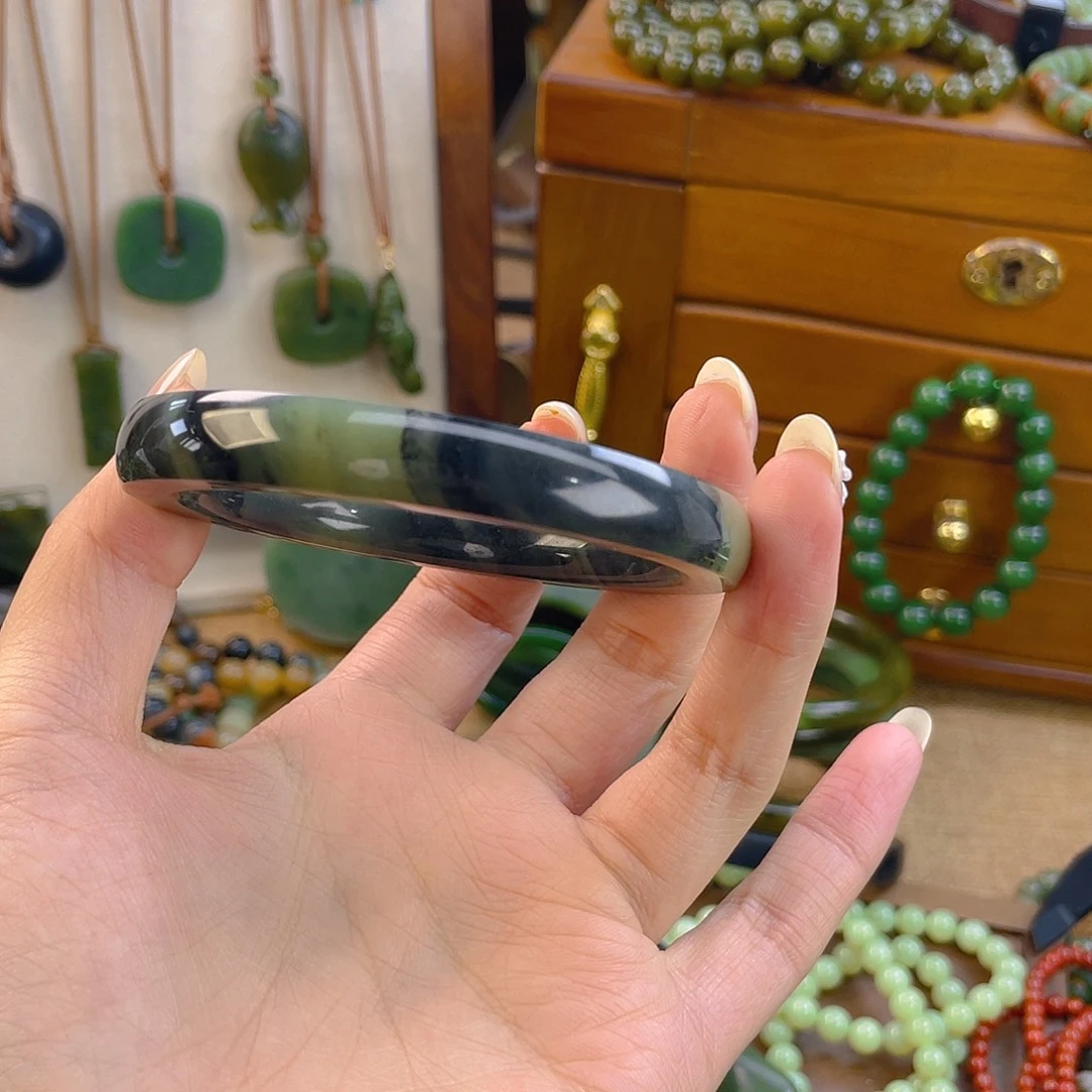 和田玉未镶嵌手链60