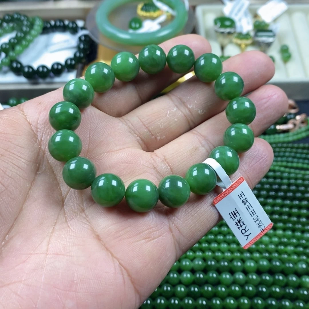 和田玉（碧玉）手串未镶嵌12