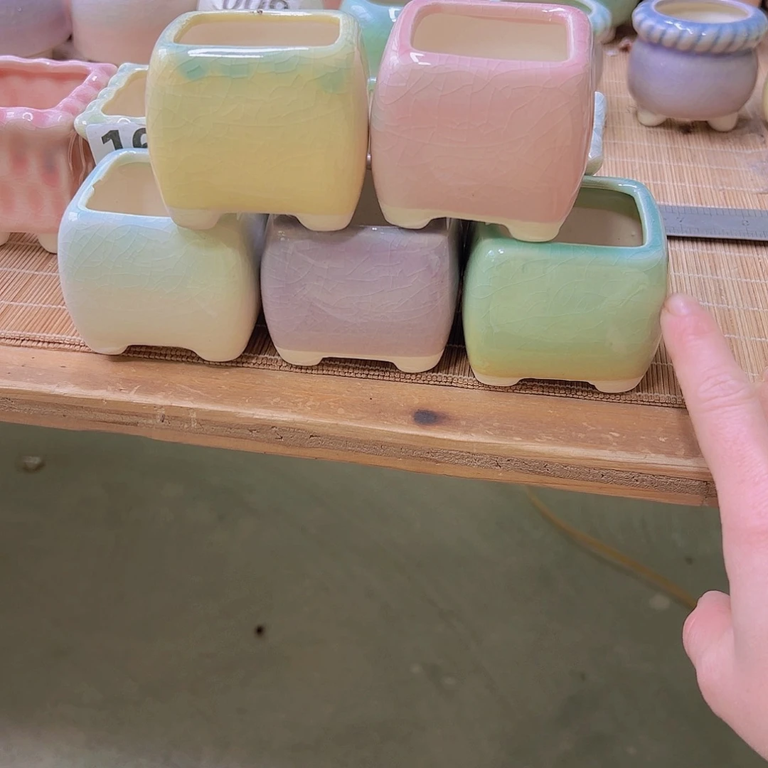 红陶陶瓷花盆当场满12包邮