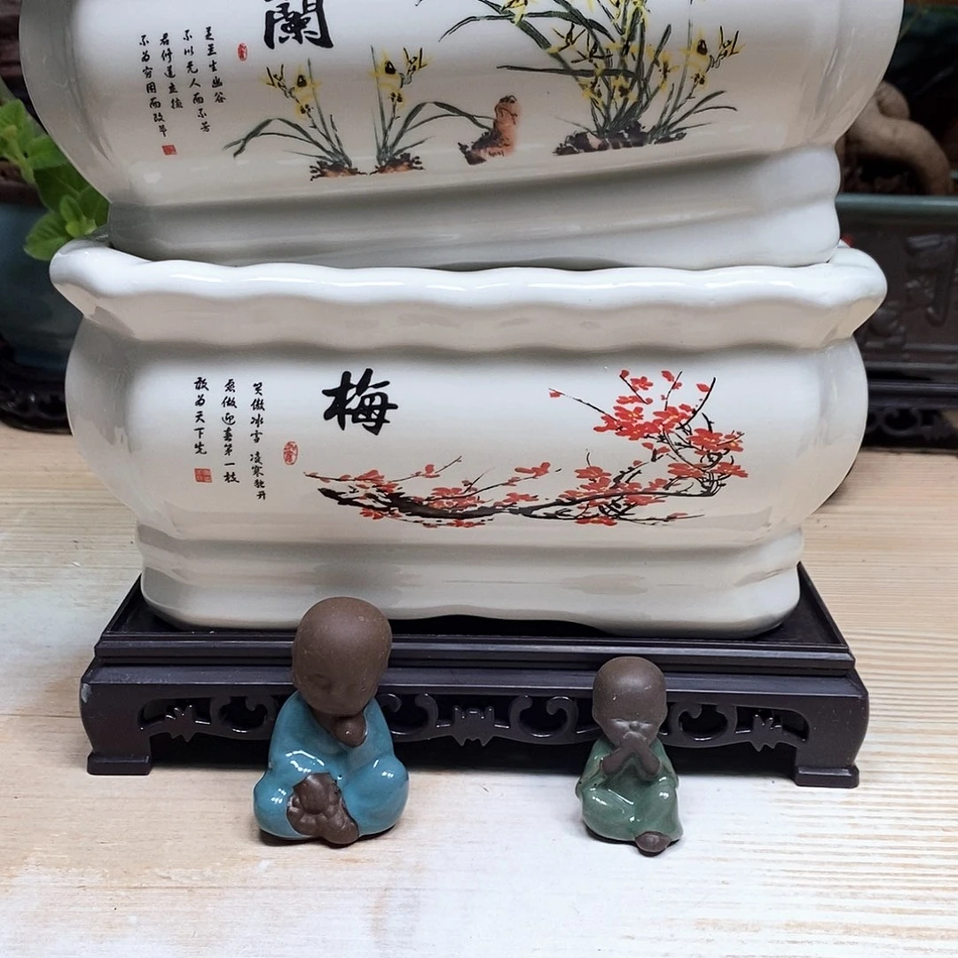 紫砂花盆陶瓷艺术作品欣赏