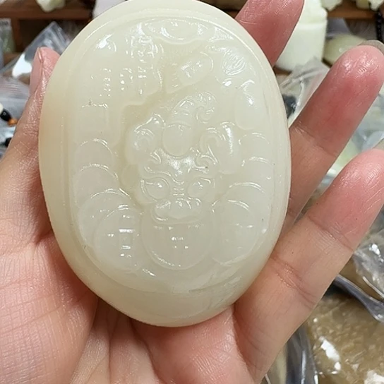 三***人砖雕石头手把件石头手把件不退不换