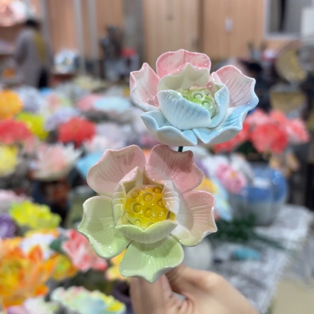 陶瓷花，20元发货，退款拉黑