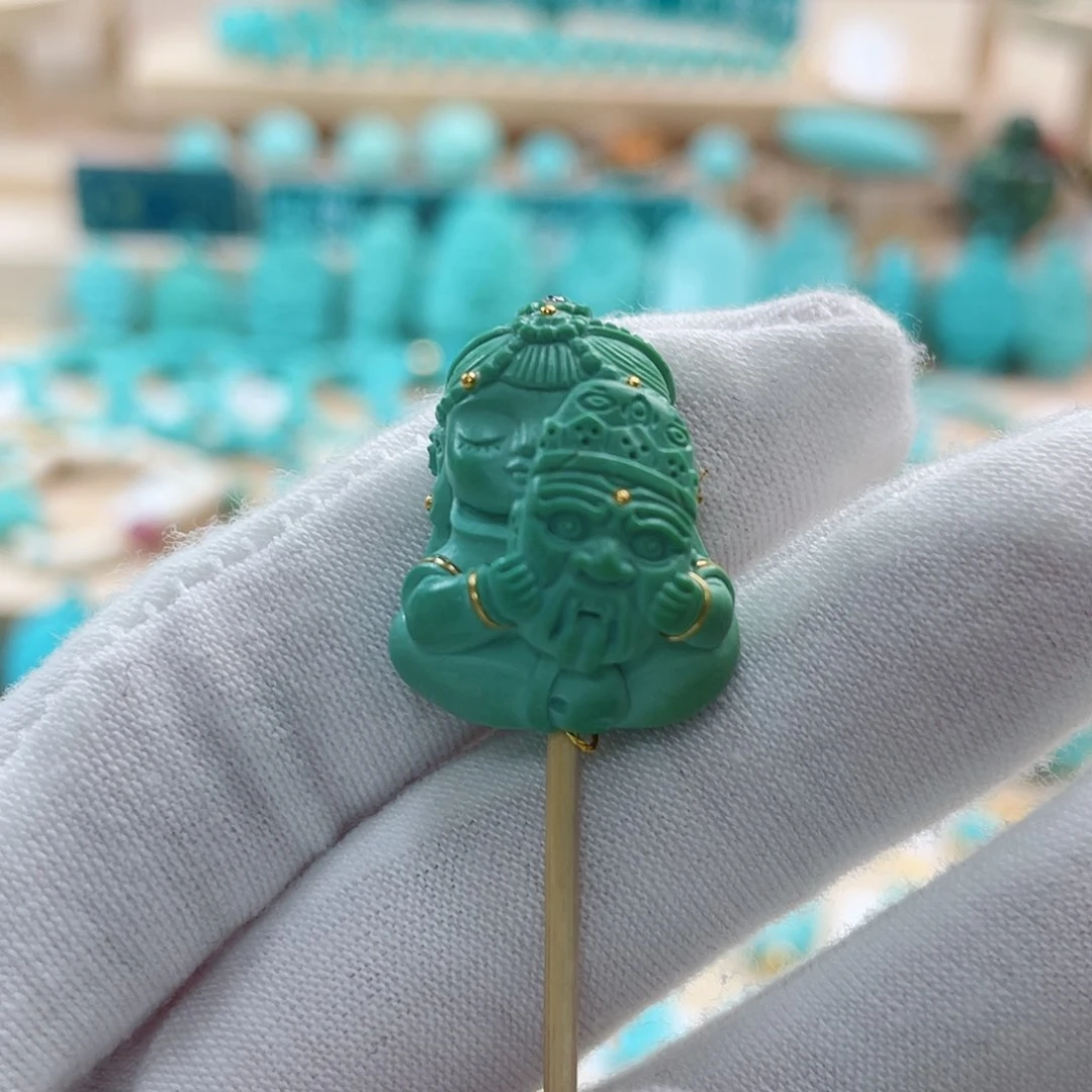 绿松石珠宝奇石未镶嵌