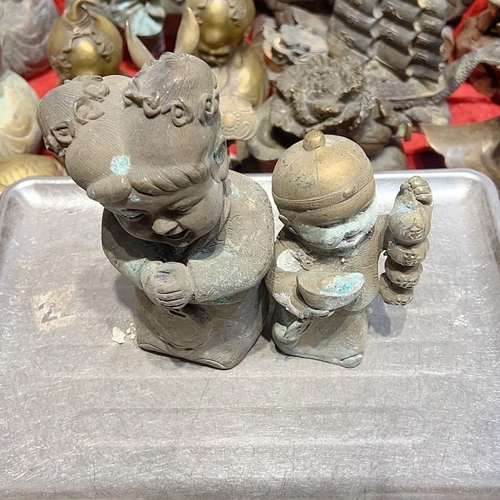 我****！黄铜摆件工艺品，