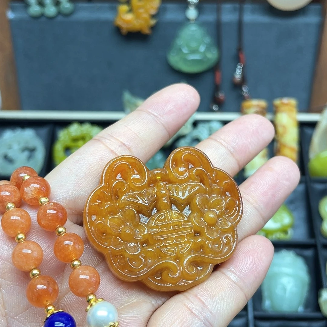 未镶嵌蛇纹石玉项链