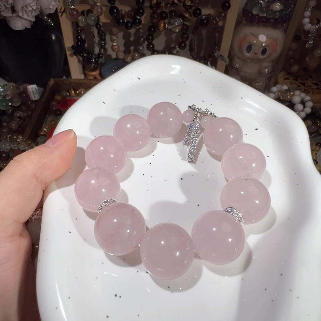 水晶手绳未镶嵌粉水