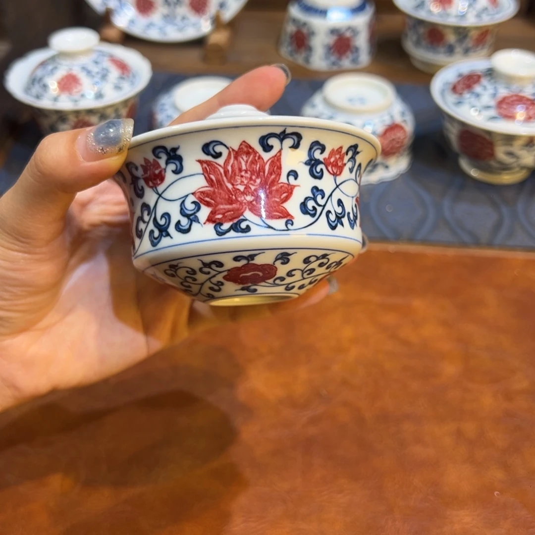 摆件景德镇陶瓷茶器百宝箱