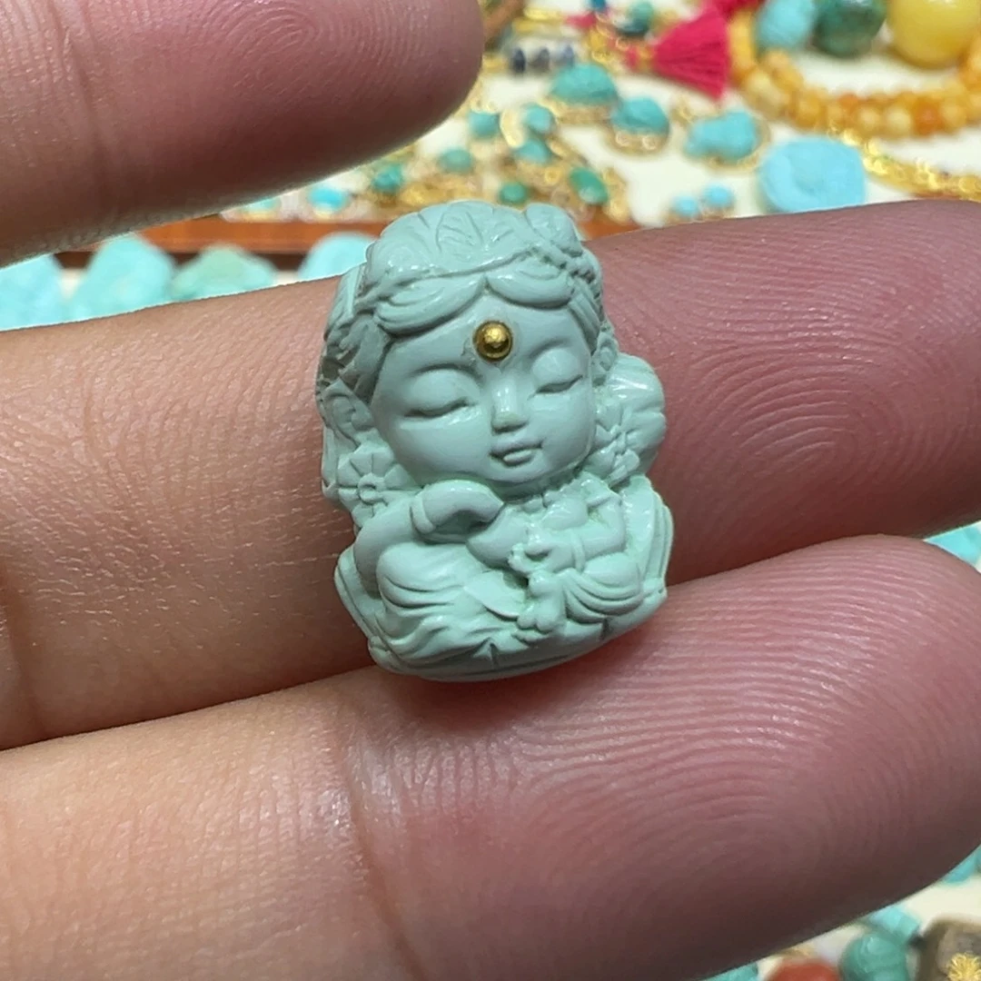 绿松石未镶嵌颈饰