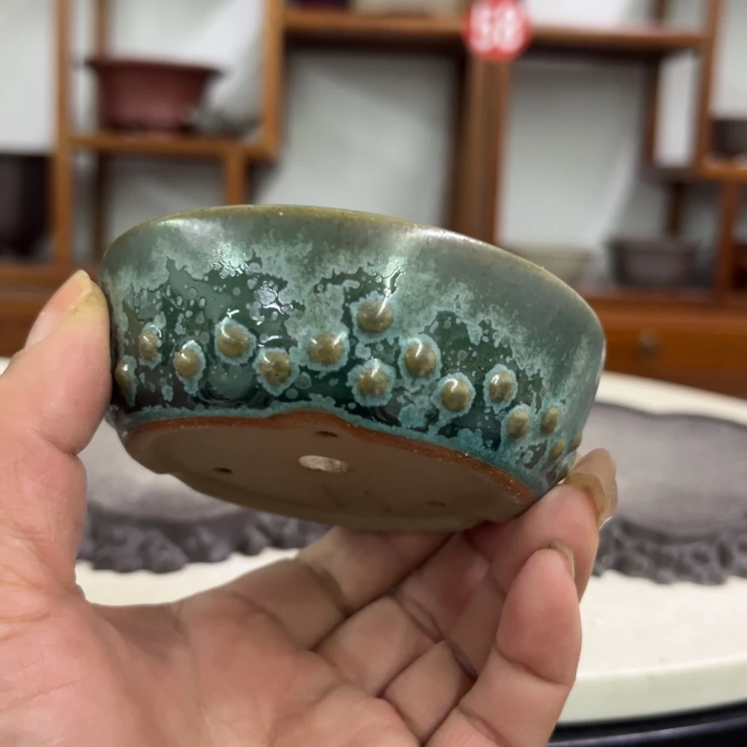 紫砂花盆瑕疵3-8.5。。