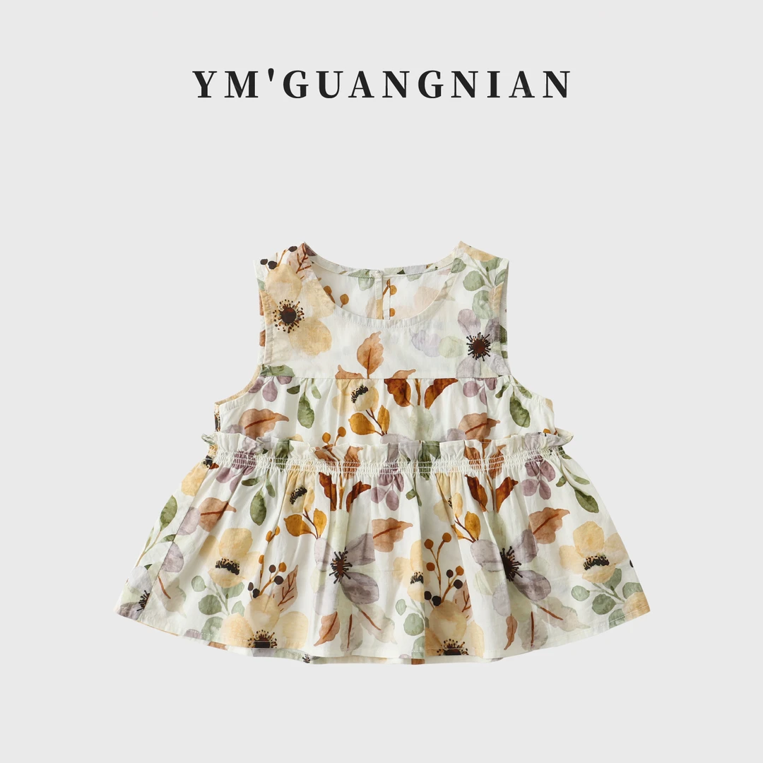 【幼棉光年】夏款新款女童背心裙韩版百搭洋气舒适休闲裙527231