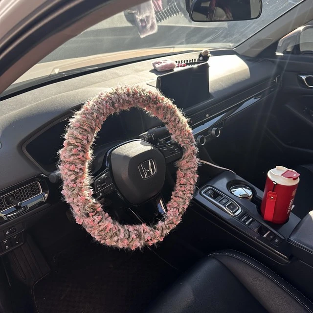 新款冬季毛线方向盘缠带diy手工编织保暖防冻手防滑编绳汽车把套