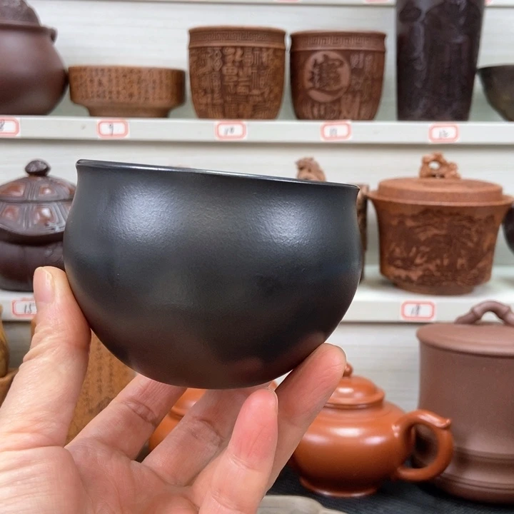 宜兴原矿紫砂手工主人杯