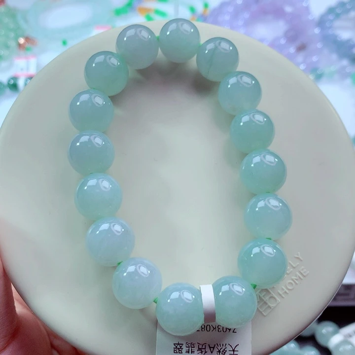 翡翠未镶嵌手链卡13.2