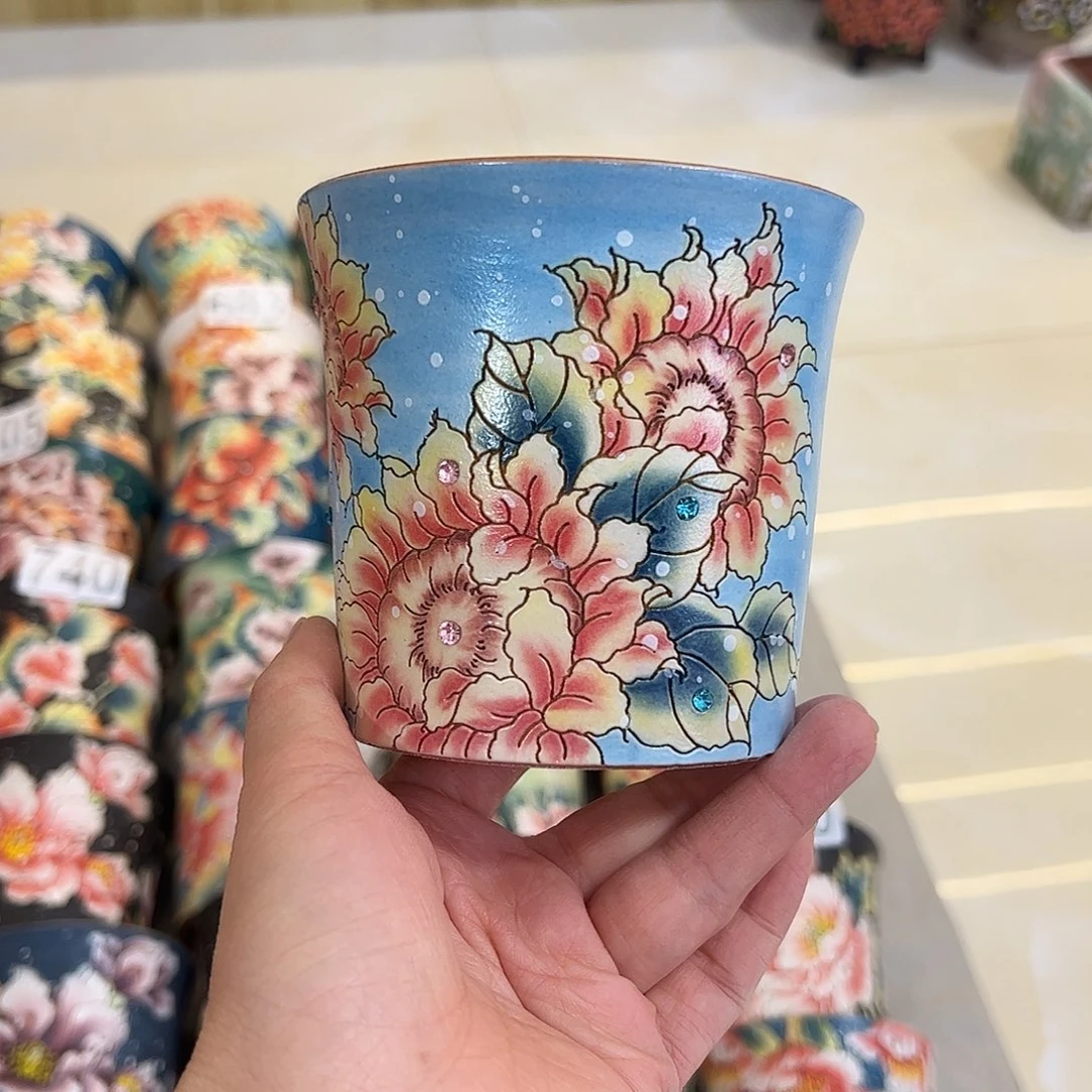 景德镇炫彩手绘口10.5