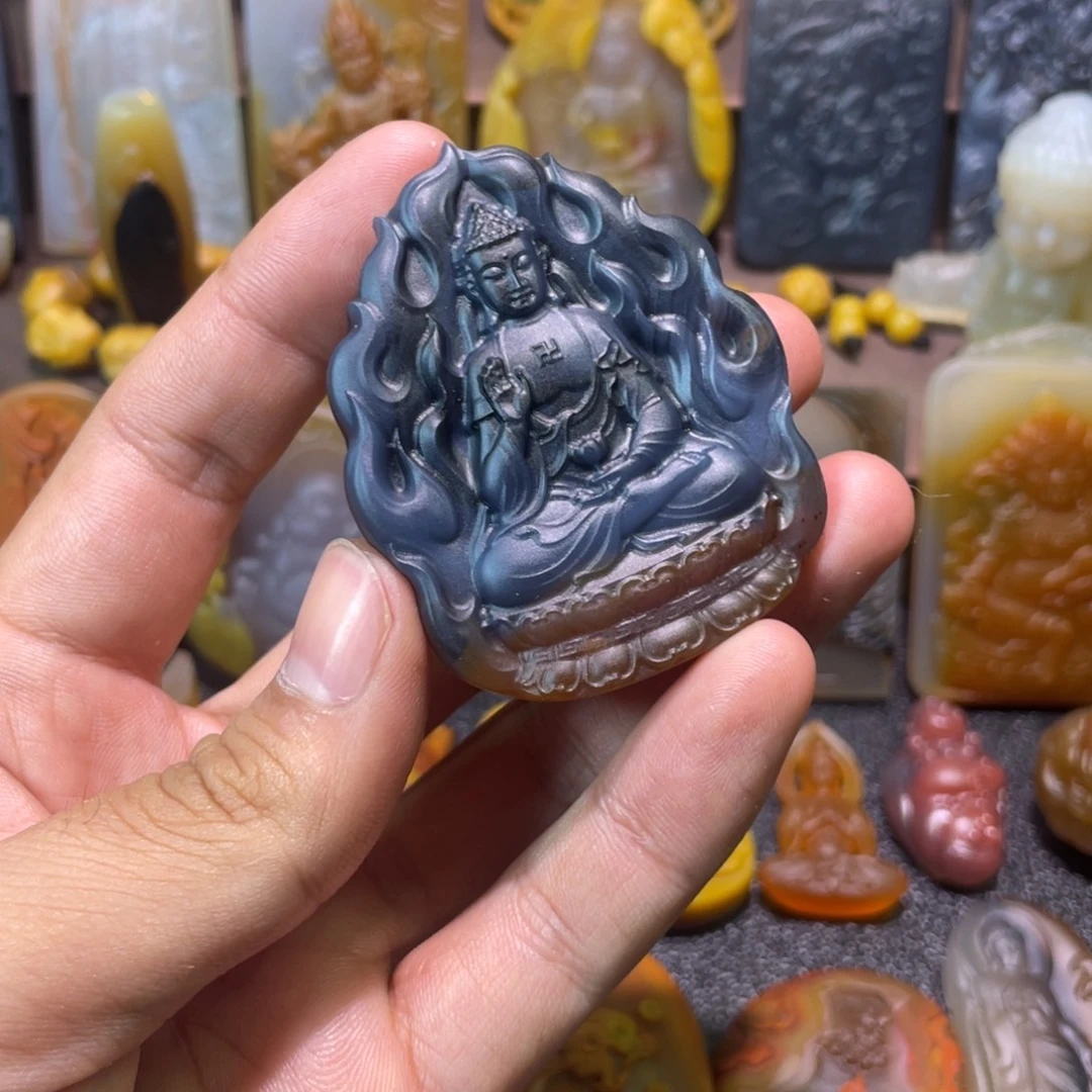 大***坊玛瑙/玉髓未镶嵌颈饰