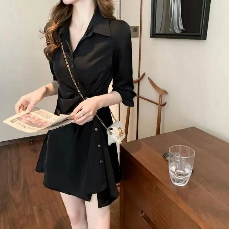 早春秋连衣裙女装春装2025年新款潮流欧货小个子气质爆款时尚裙子