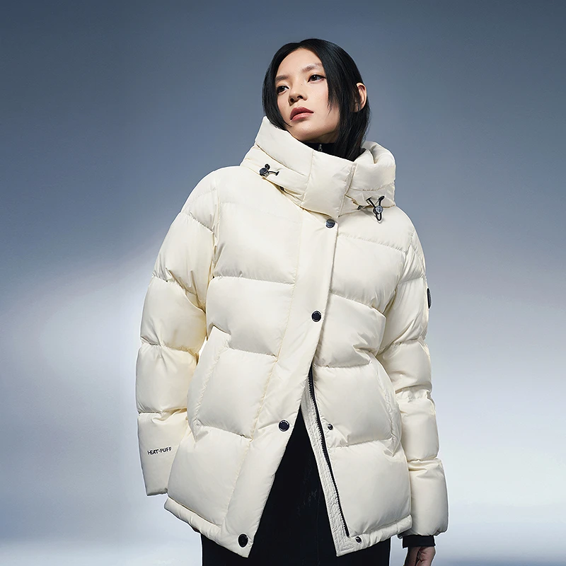【流光泡芙】波司登新国标90绒收腰可调短款时尚潮流泡芙经典羽绒服