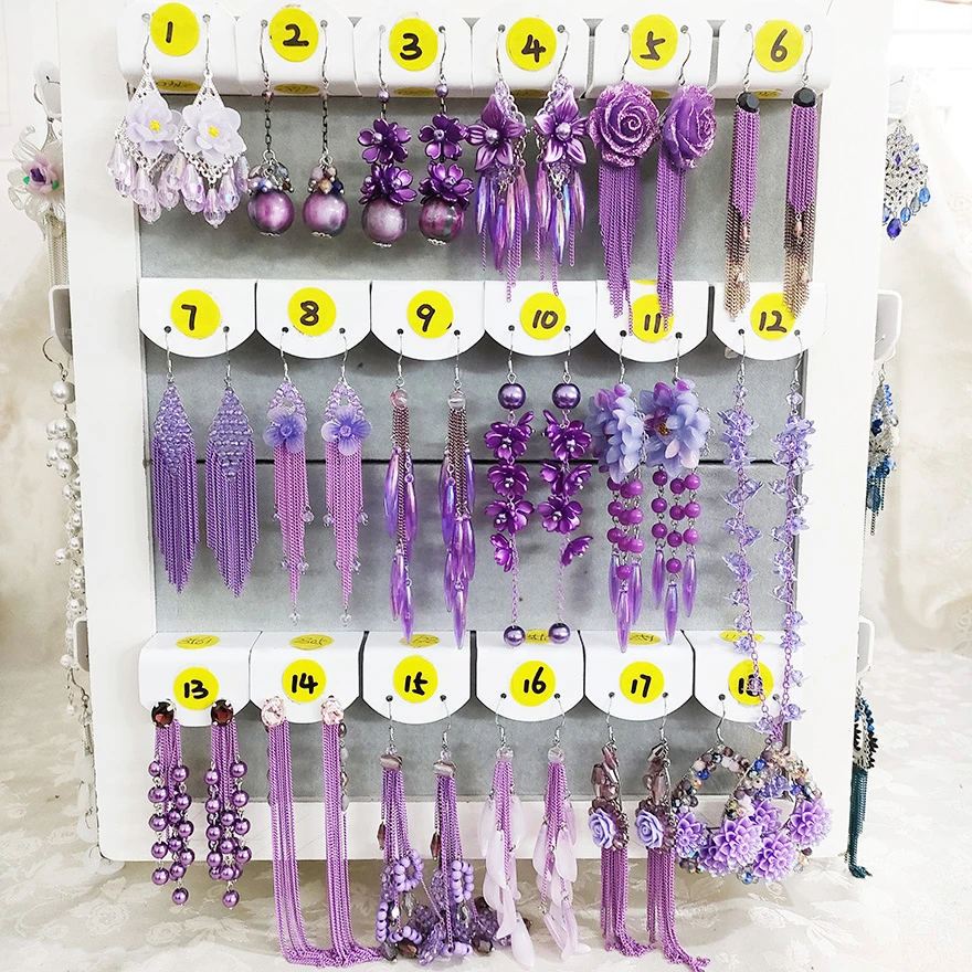 铜合金耳饰 民族风纯手工韩版流苏耳环女饰品合集长款（1-199）