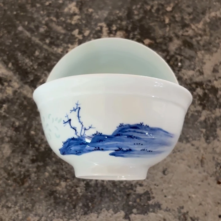 青瓷景德镇陶瓷玲珑微瑕