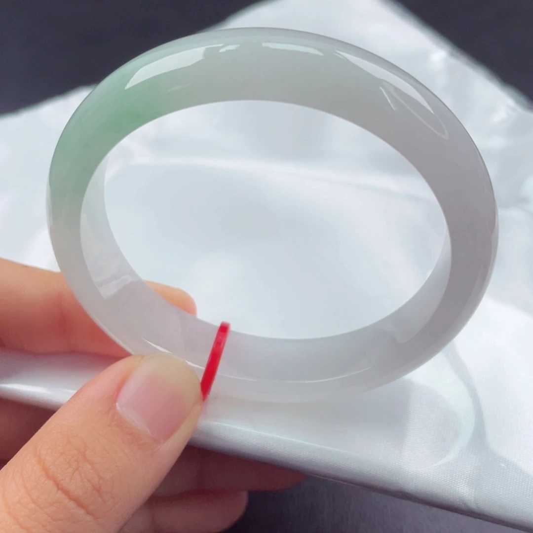 翡翠未镶嵌手镯（贵妃镯）5354贵妃