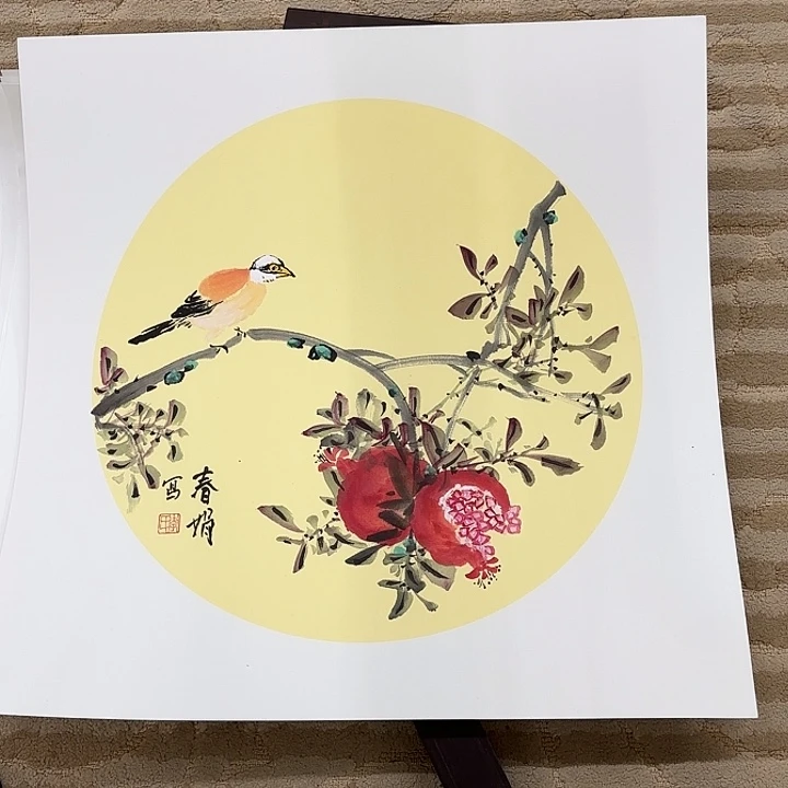 上***）国画花鸟等多种鸟类和动物