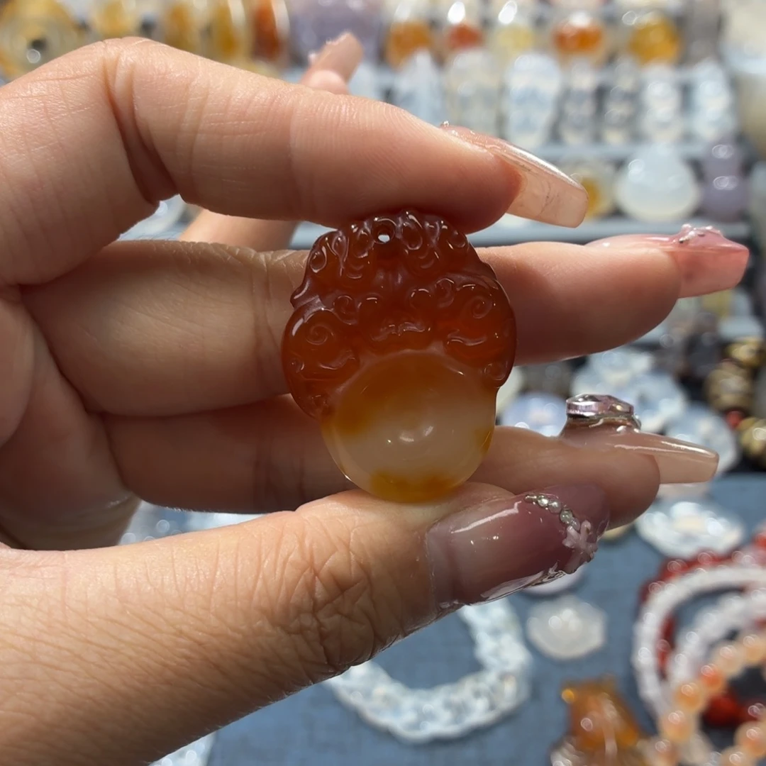 玛瑙/玉髓未镶嵌吊坠(不含链)