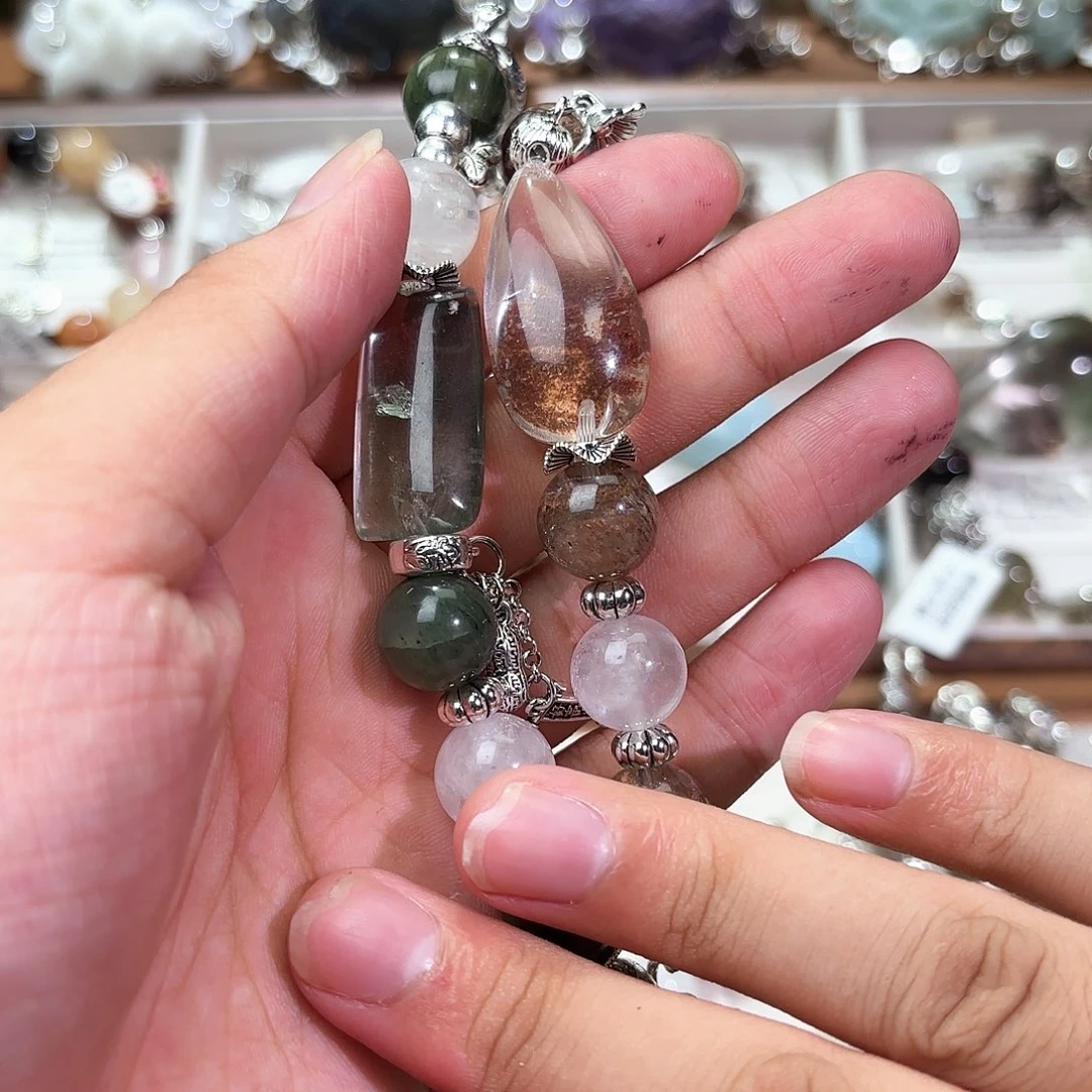 十***肆水晶手串合金水晶