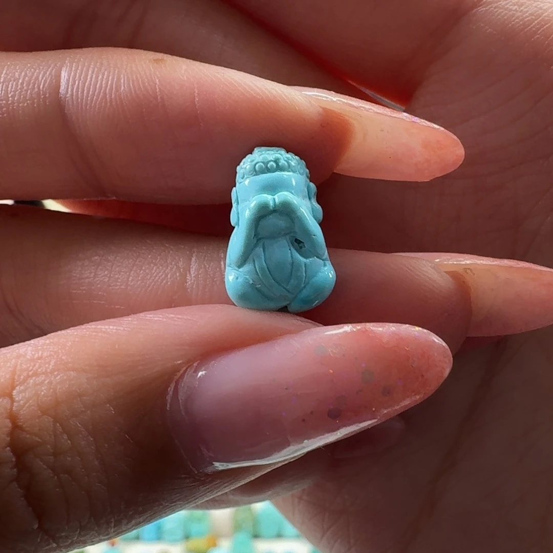 绿松石未镶嵌吊坠(不含链)不说佛