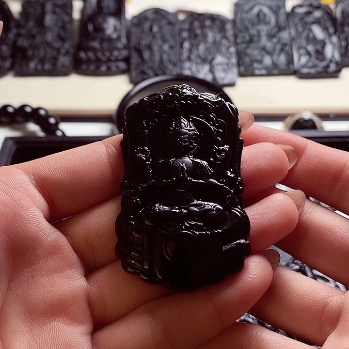 翡翠未镶嵌颈饰天然缅料A货千手观音