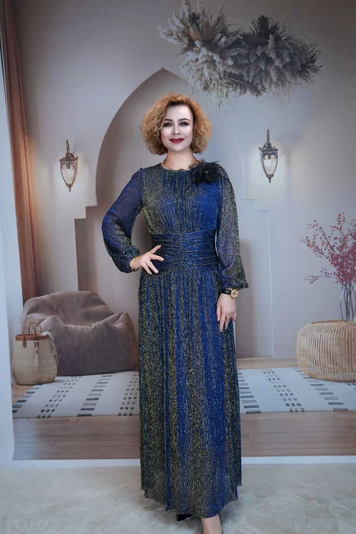 气质连衣裙长裙蕾丝春季长款长裙礼服长袖显瘦修身高贵时尚优雅