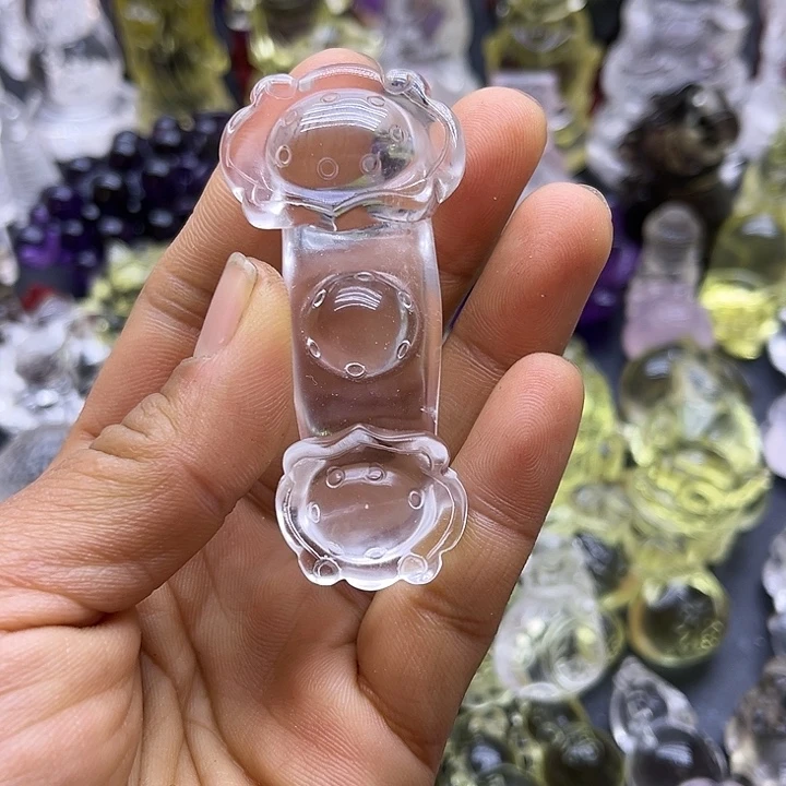 水晶吊坠未镶嵌摆件