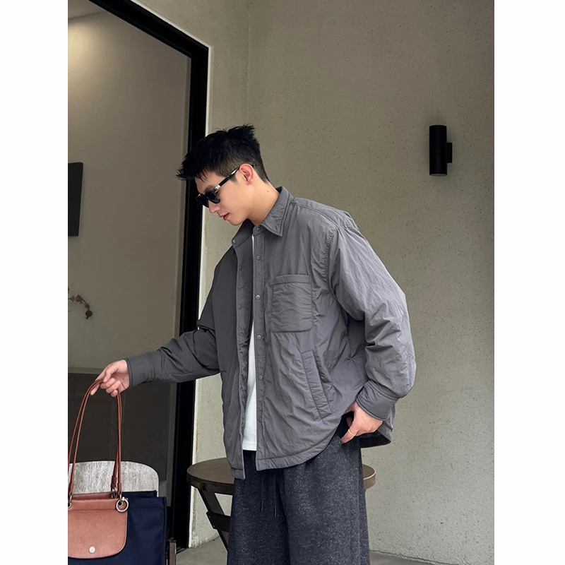 【时尚起易】秋冬新品工装美式休闲长袖复古百搭保暖羽绒服翻领外套