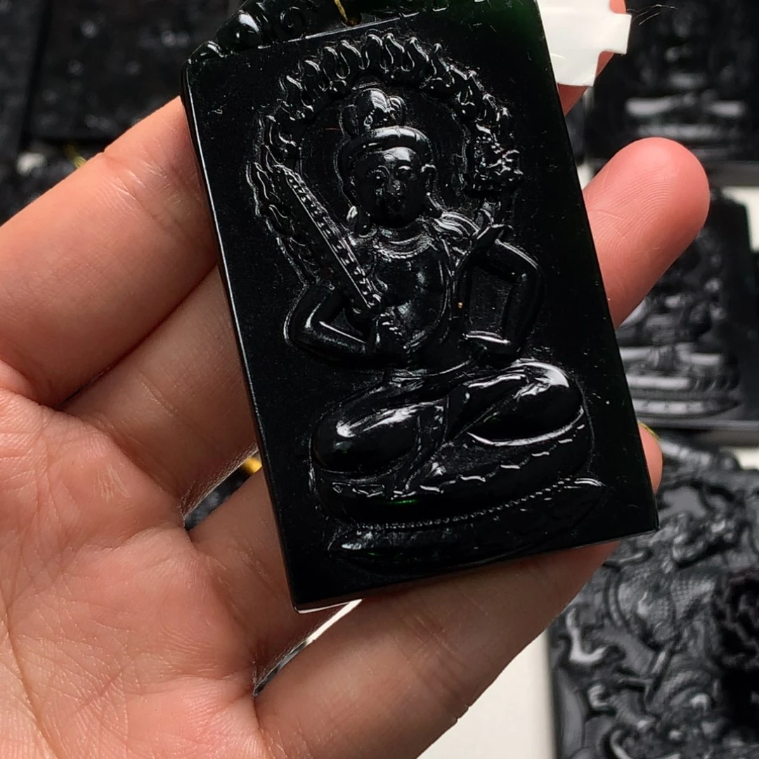 天然a货钢琴黑挂件