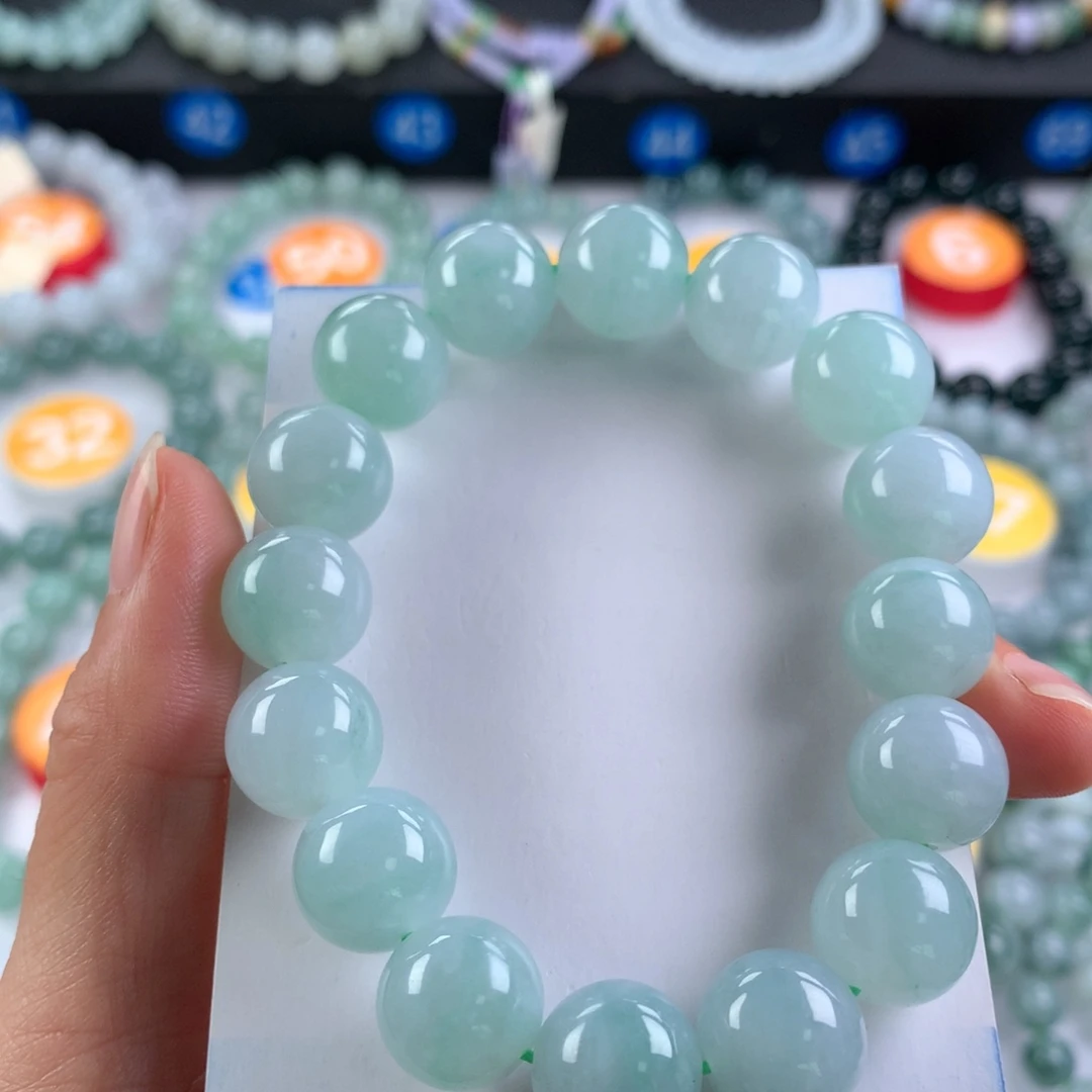 翡翠未镶嵌手链卡12.9