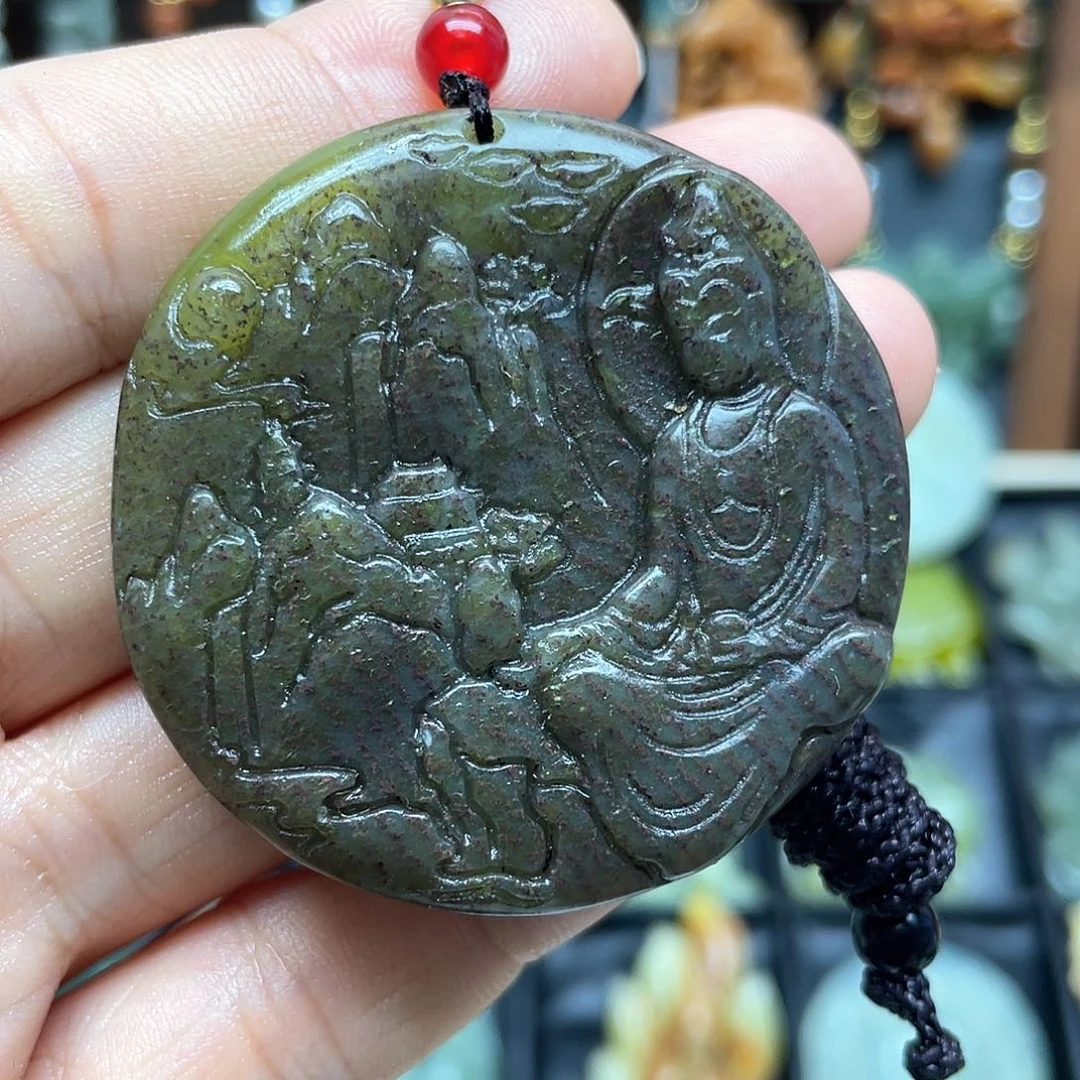 未镶嵌蛇纹石玉颈饰